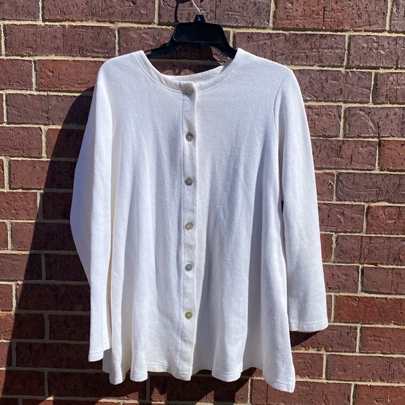 In Due Time Sweaters - In Due Time - white, cardigan (maternity)